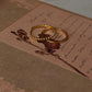 Gold Vermeil Textured & Big Dot Stack Set 925 Sterling Silver Ring
