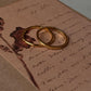 Gold Vermeil Textured & Plain Round Band Stack Set 925 Sterling Silver Ring