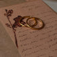 Gold Vermeil Textured & Plain Round Band Stack Set 925 Sterling Silver Ring