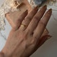 Gold Vermeil Textured & Plain Round Band Stack Set 925 Sterling Silver Ring
