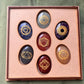 Seven Chakra Palm Stone Wooden Box