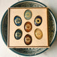 Seven Chakra Palm Stone Wooden Box