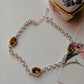 Citrine 3 Stone 925 Sterling Silver Bracelet