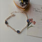 Labradorite 3 Stone 925 Sterling Silver Bracelet