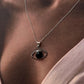 Black Onyx Evil Eye 925 Sterling Silver Pendant