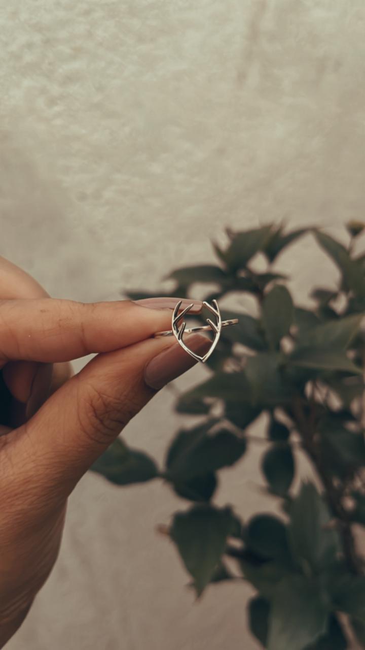 Antler 925 Sterling Silver Ring