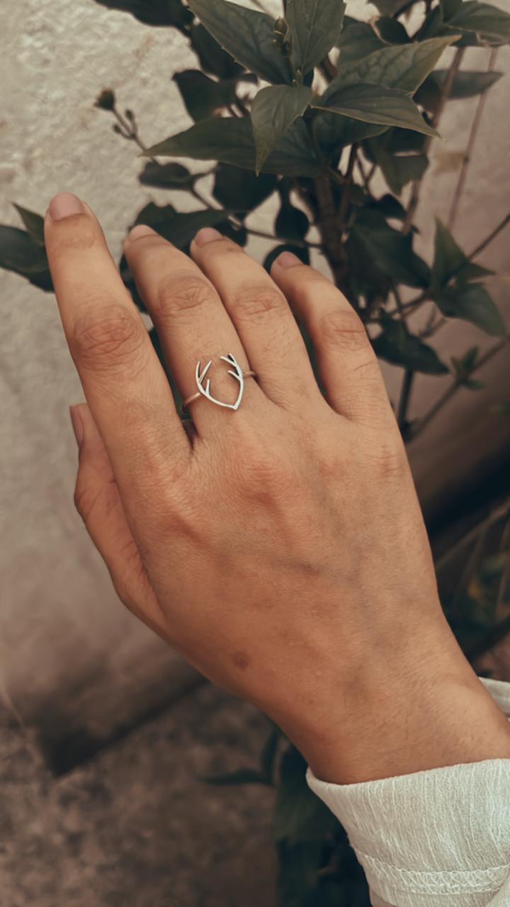 Antler 925 Sterling Silver Ring