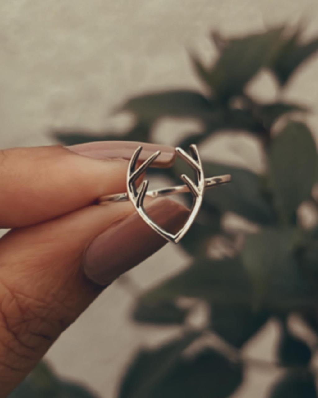 Antler 925 Sterling Silver Ring