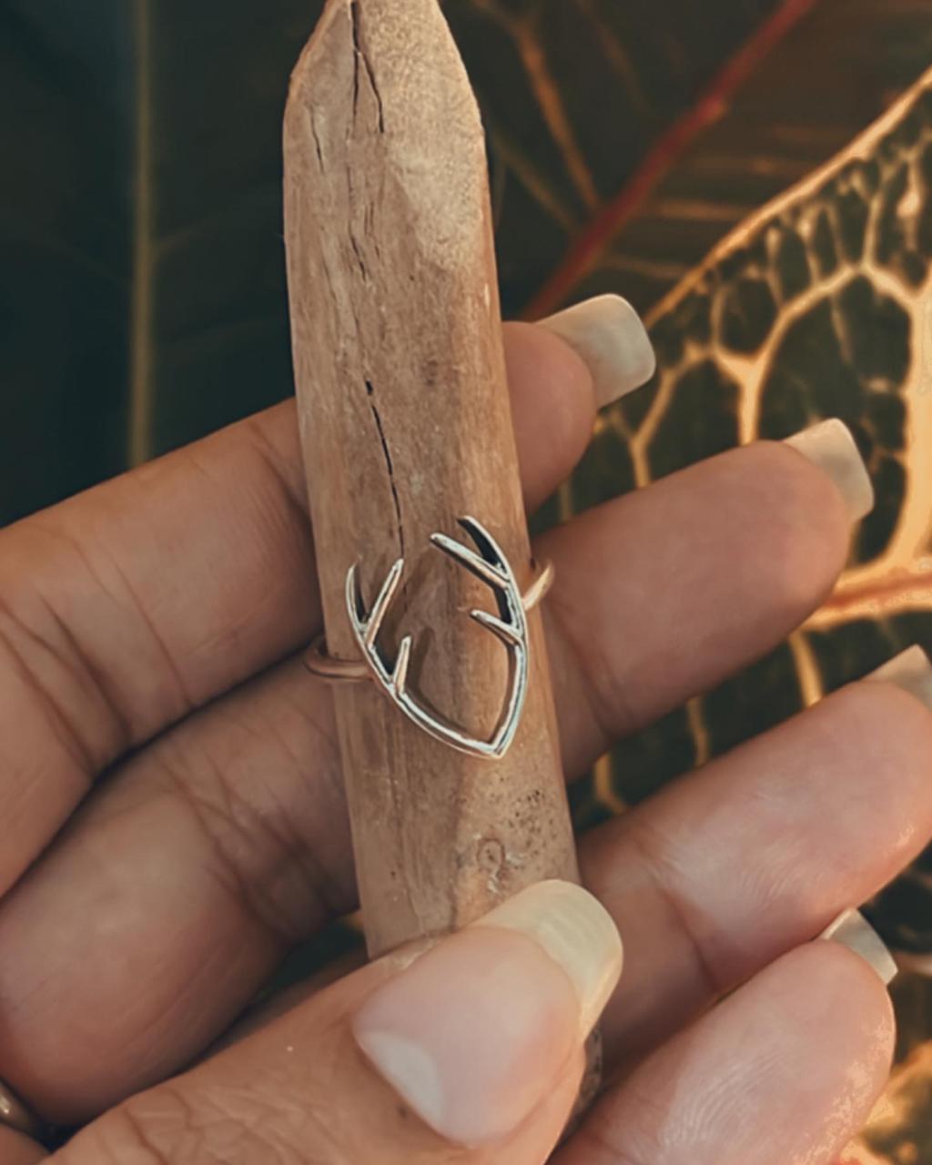 Antler 925 Sterling Silver Ring