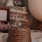 Clear Quartz Raw Uncut Crescent Moon Adjustable 925 Sterling Silver Ring