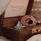 Moonstone Balinese Rawa Leaf 925 Sterling Silver Ring