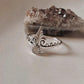 Moonstone Balinese Rawa Leaf 925 Sterling Silver Ring