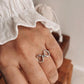 Handcrafted infinity twist ring in 925 sterling silver