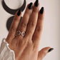 925 sterling silver artisan infinity twist ring