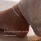 Classic flat snake anklet in pure 925 sterling silver  