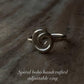 Bohemian Imported Handcrafted Spiral Adjustable 925 Sterling Silver Ring
