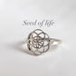 Seed Of Life 925 Sterling Silver Ring