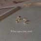 White Topaz Minimal Tiny Studs 925 Sterling Silver Earrings