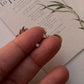 White Topaz Minimal Tiny Studs 925 Sterling Silver Earrings