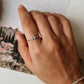 Minimal Dainty Moonstone Moon Phases 925 Sterling Silver Ring