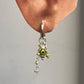 Pinterest Fresh Water Pearl & Green Removable Charms 925 Sterling Silver Italian Hoops