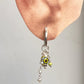 Pinterest Fresh Water Pearl & Green Removable Charms 925 Sterling Silver Italian Hoops