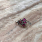 Bugadi Pink Stone Clip On Handcrafted Sterling Silver 925 Helix Ear Cuffs