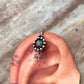 Bugadi Plain Clip On Handcrafted Sterling Silver 925 Helix Ear Cuffs