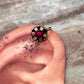 Bugadi Pink Stone Clip On Handcrafted Sterling Silver 925 Helix Ear Cuffs