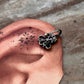 Bugadi Pink Stone Clip On Handcrafted Sterling Silver 925 Helix Ear Cuffs