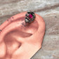 Bugadi Pink Stone Clip On Handcrafted Sterling Silver 925 Helix Ear Cuffs