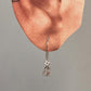 Multi Tourmaline Cherry Blossom Tiny Hook 925 Sterling Silver Earrings