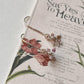 Multi Tourmaline Cherry Blossom Tiny Hook 925 Sterling Silver Earrings