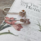 Multi Tourmaline Cherry Blossom Tiny Hook 925 Sterling Silver Earrings
