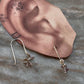 Multi Tourmaline Cherry Blossom Tiny Hook 925 Sterling Silver Earrings