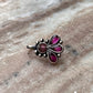 Bugadi Pink Stone Clip On Handcrafted Sterling Silver 925 Helix Ear Cuffs