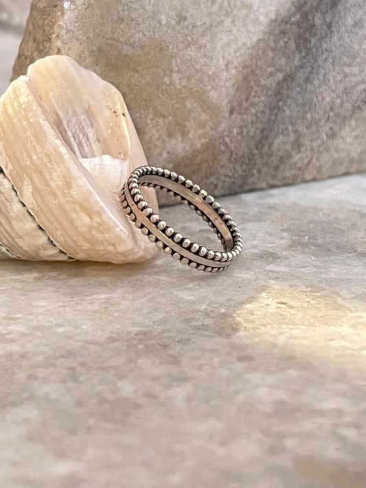 Double Rawa 925 Sterling Silver Stack Band Ring