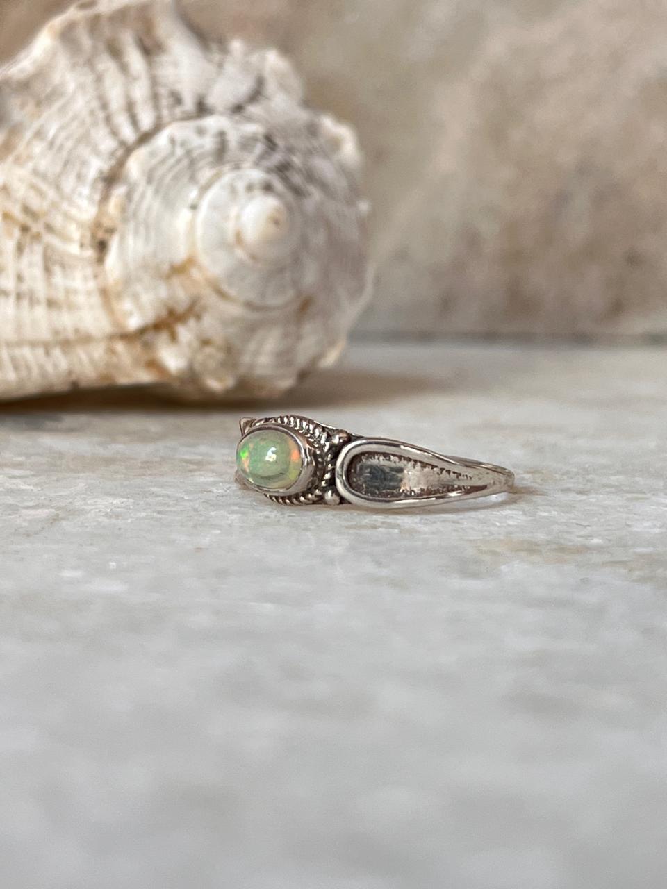 Rawa Opal Boho 925 Sterling Silver Ring