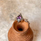 Amethyst Pear Cut Boho 925 Sterling Silver Ring