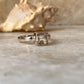 Clear Quartz /Sphatik Square Cut 925 Sterling Silver Ring