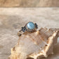 Cherry Blossom Larimar 925 Sterling Silver Ring