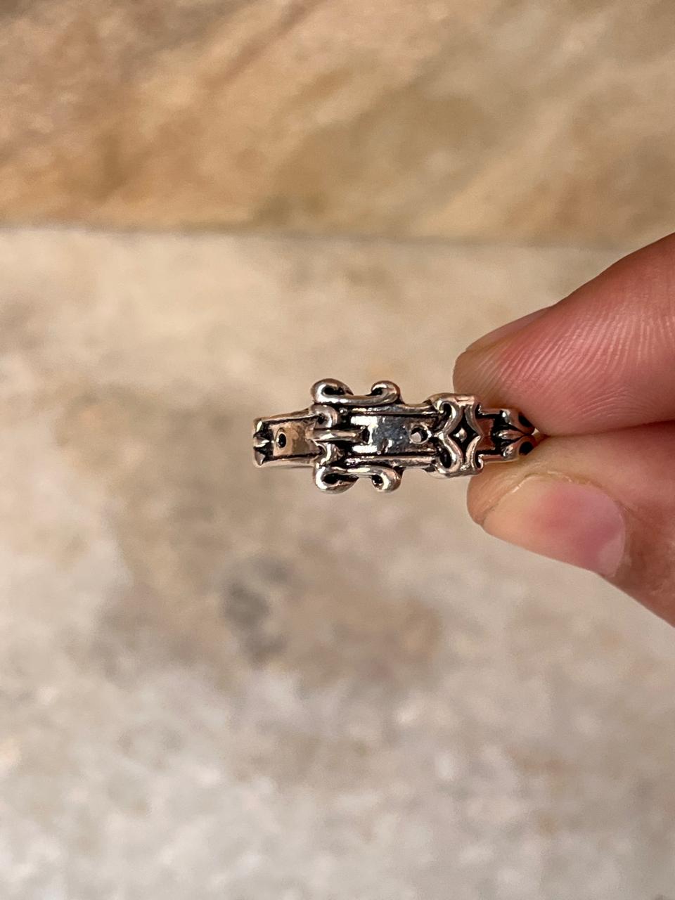 Vintage Belt 925 Sterling Silver Ring