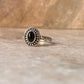 Black Onyx Evil Eye Rawa Tribal  Daily Wear 925 Sterling Silver Ring
