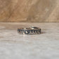 Mountains- Pine trees - Sun Adjustable 925 Sterling Silver Ring