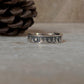 Mountains- Pine trees - Sun Adjustable 925 Sterling Silver Ring