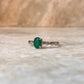 Natural Green Onyx Bamboo Band 925 Sterling Silver Ring