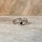 Black Onyx Wire Wrap 925 Sterling Silver Ring