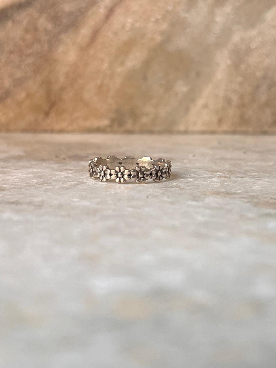 Eternal Blossom Floral Band 925 Sterling Silver Ring