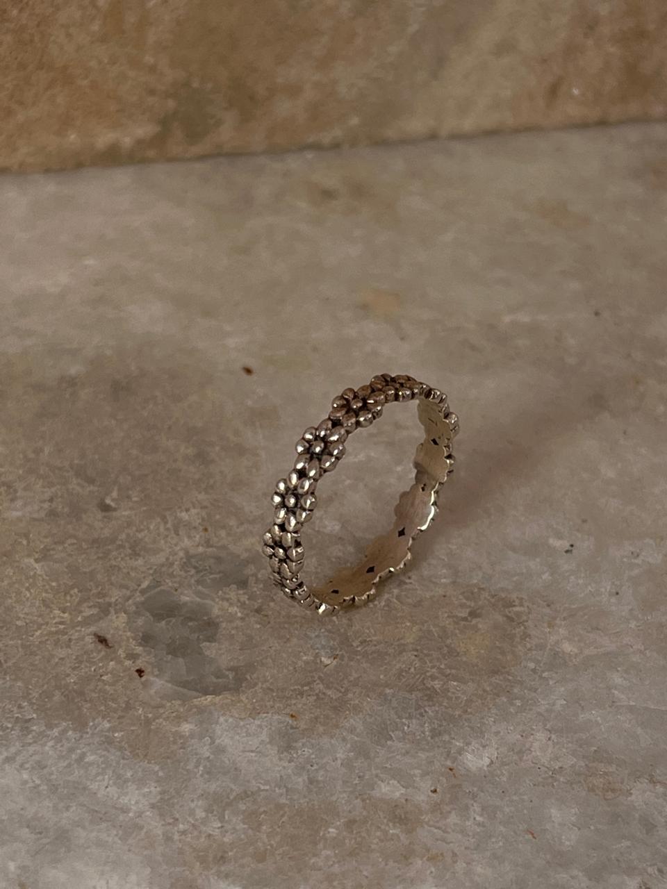 Eternal Blossom Floral Band 925 Sterling Silver Ring