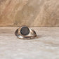 Labradorite Vintage Goth Style Checker Board Cut 925 Sterling Silver Ring